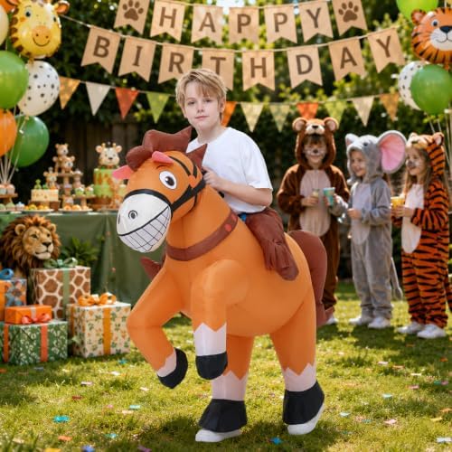 Inflatable Animal Costume for kids Cosplay Party Ride on Animal Blow Up Costumes Halloween