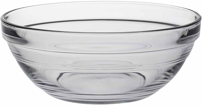 Duralex Le Gigogne Stackable Clear Bowl, 1 Quart / 32 Ounces - Set of 6