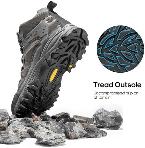 NORTIV 8 Men's Waterproof Lightweight Hiking Boots