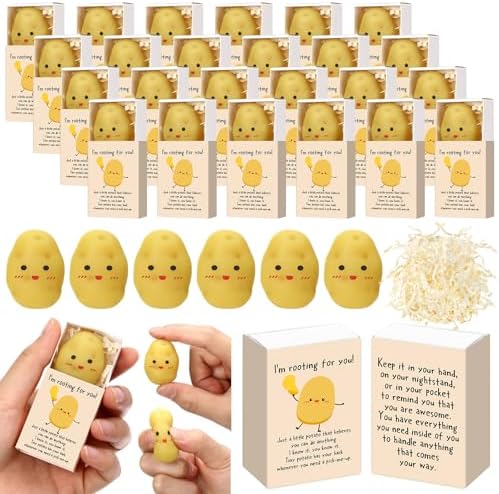 Wettarn 12 Sets Inspirational Gifts Potato Balls with Support Boxes