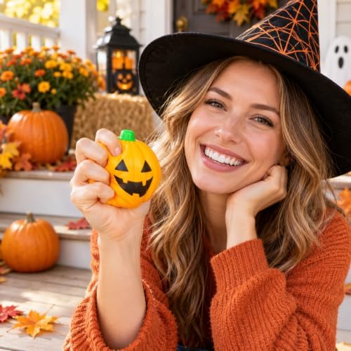 Halloween Pumpkin Squishy 12pc - Squishy Stress Relief