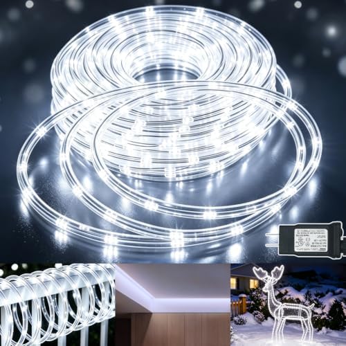 KNONEW 1000 LED Rope Lights Outdoor 170FT Rope Light for Outside Waterproof