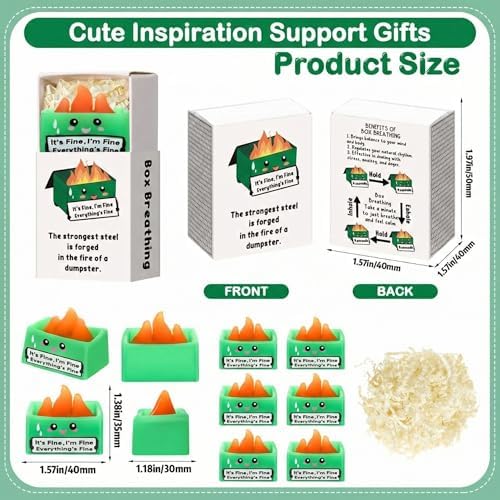 24 Sets Appreciation Dumpster Gifts with Boxes, Inspirational Party Favor