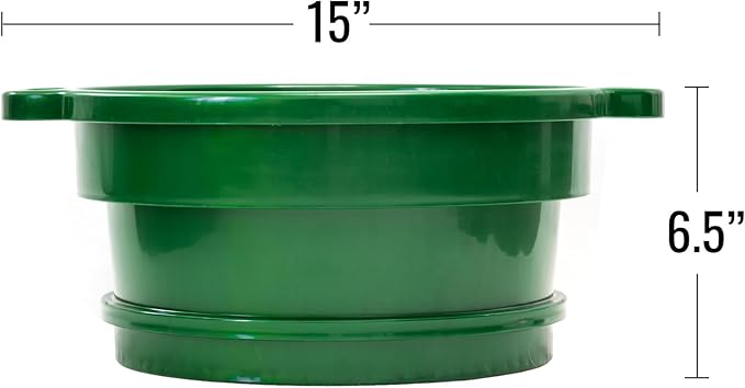 ASR Outdoor 3pc DEEP Stacking Classifier Screen Set with Handles, Heavy Duty 5 Gallon Plastic Sifting Sieve (1/2, 1/4, 1/8)