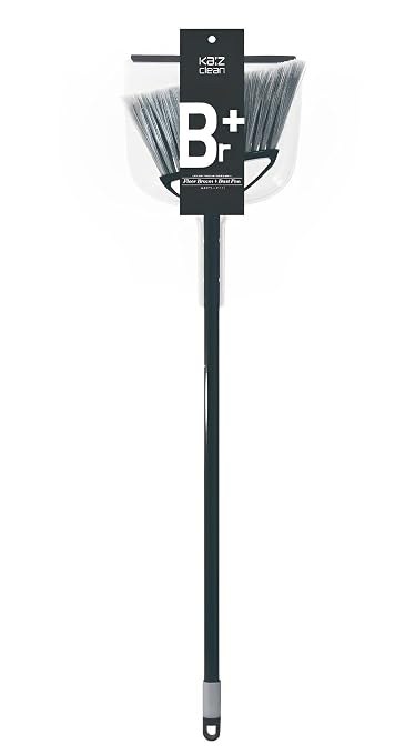 日本クリンテック Nippon Clintec Ka:Z Clean Floor Bloom & Dust Pan Set, Black