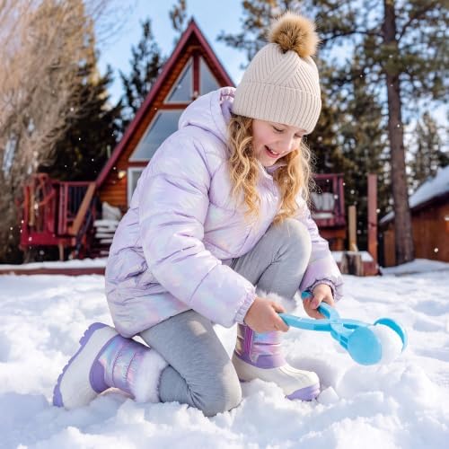 DREAM PAIRS Girls Snow Waterproof Winter Boots