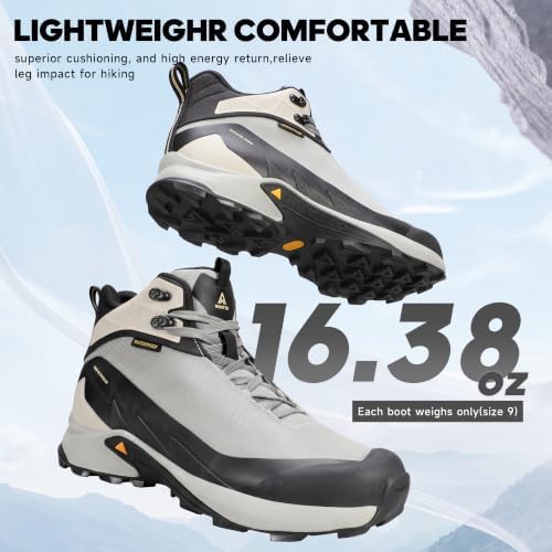HUMTTO Men's Lightweight Waterproof-Pro Hiking Boots
