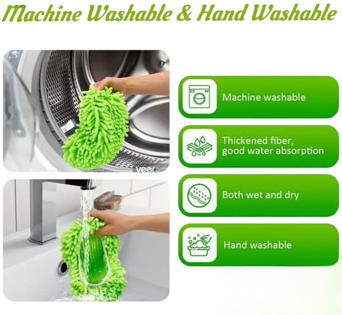 12Pcs Microfiber Mop Pads Compatible with Swiffer Sweeper 12 Pack Dry Sweeping Cloths & Wet Mopping Cloths Washable Wet Pads Refill for Mopping Floors
