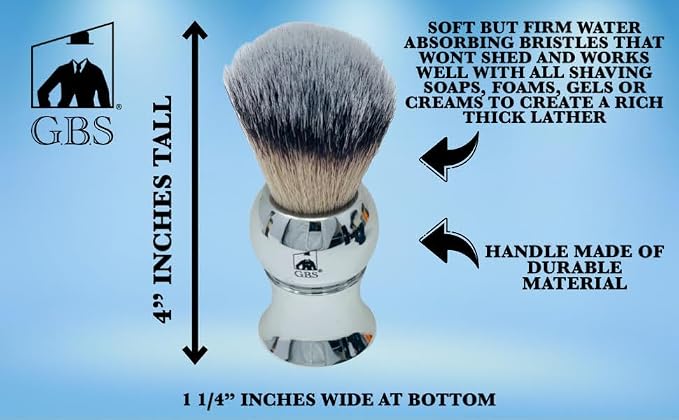 G.B.S Shavette Straight Razor Shaving Kit - Vintage Wet Shave Grooming Set for Men Includes: Shavette Edge Razor, Shaving Brush, Toiletry Bag, Shave Soap, Bowl, Double Edge Razor Blade Refills