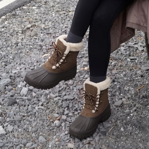 DREAM PAIRS Women's Winter Duck Snow Boots