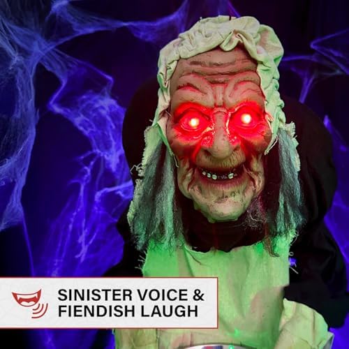 Haunted Hill Farm Life-Size 5.0-Ft. Talking Zombie Maid Animatronic