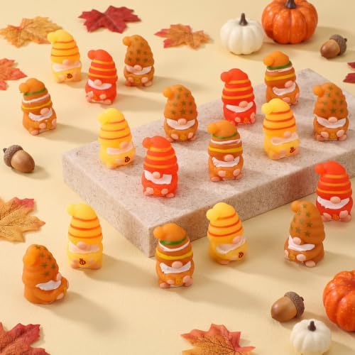 Thenshop 20 Pcs Fall Thanksgiving Gnome Balls Party Favors Bulk 4 Designs