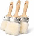 Lambskin Stain & Paint Brush - for use with All Latex and Oil Based Paints, Stains and Polyurethanes. Premium Lambskin - New and Patented Design (3 Inch 3 Pack)