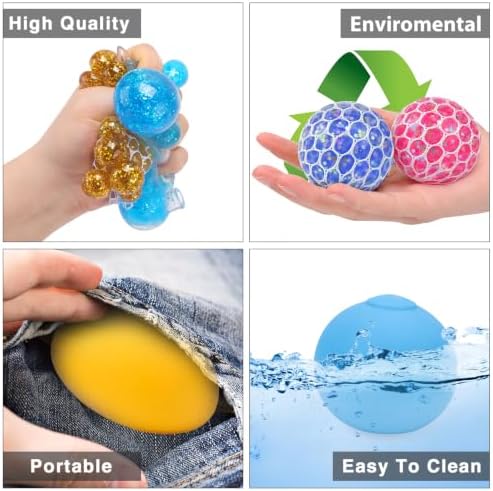 20Pack Stress Balls, Squishy Balls, Squeeze Balls for Adults