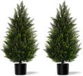 Vitalismo 3FT Artificial Cedar Trees Set of 2 for Outdoor Front Porch