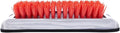 United Pacific 90055 Stainless Shoe/Boot Scraper w/Nylon Brush, 430 Stainless Steel Housing – Red Brush – ONE Unit