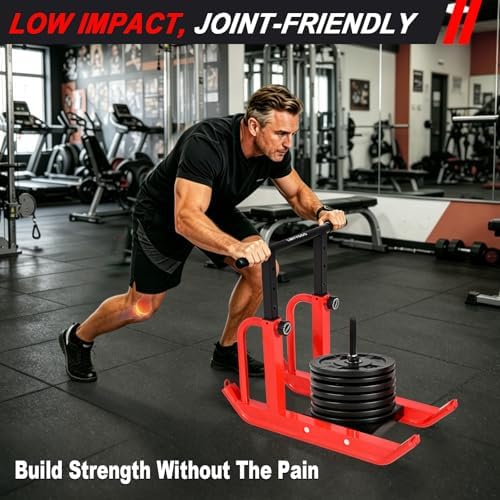 Heavy-Duty Training Sled, 5-Level Height Adjustment, Push/Pull Dual-Use