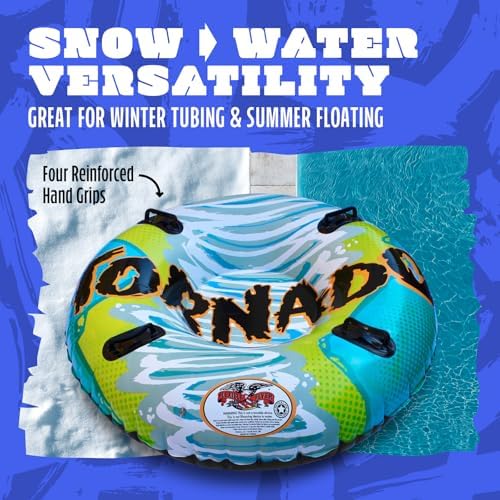 Flexible Flyer 50" Tornado 2-Person Inflatable Snow Tube & Pool Float