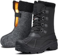 FREE SOLDIER Men's Waterproof Winter Snow Boots Removable Liner