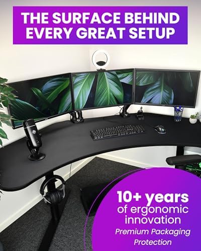 Arozzi Arena Angelo Gaming Desk Pad Pure Black