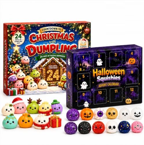Christmas Halloween Squishies Advent Calendar 2026 Countdown for Adults
