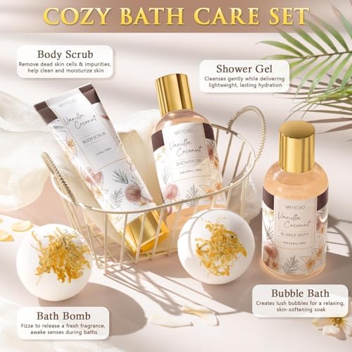 Birthday Gifts for Women Spa Gift Baskets Bath Set for Women Self Care Kit