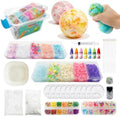 DIY Squishy Making Kit, Crunchy Squishy, Make Your Own Taba Squishies Stress Balls, Arts Crafts Kit with 10 TPR Skins, 20 Fillers, Squishy Maker Create ASMR Anxiety Relief Toys, Party Favor Gifts