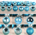 GameXcel Christmas Balls Ornaments for Xmas Tree - Shatterproof Christmas Tree Decorations Small Hanging Ball Sky Blue 1.6 inch x 36 Pack