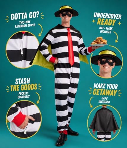 Tipsy Elves Men's Animal Halloween Jumpsuit Costume for Adults