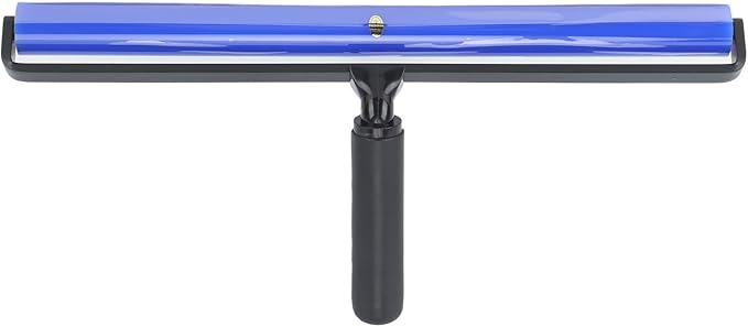 GOWENIC Static Dust Removal Roller, Sticky Blue Silicone Soft Cleaner Roller with Black Handle for Lint Pet Hair Lint Reusable Carpet Fabric (16 Inch)