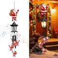 Santa Solar Christmas Wind Chimes, Outdoor Hanging Holiday Decor