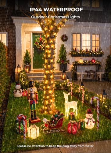 LED Christmas Lights Indoor Outdoor, 165FT 500 Count Mini String Lights