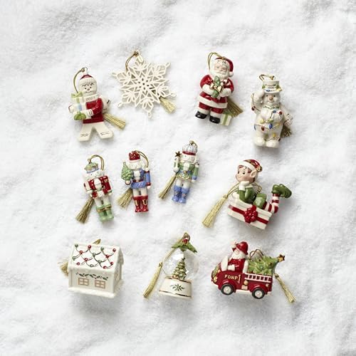 Lenox Santa in Fire Truck Christmas Hanging Ornament