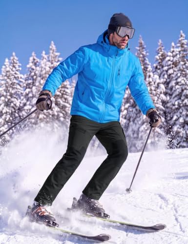 MAGCOMSEN Men's Snow Ski Winter Pants Waterproof Hiking Fleece Lined Pants