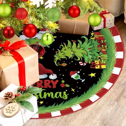 Gejoy 32 Pcs Red and Lime Green Christmas Tree Decoration Set
