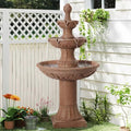 3-Tiers 48.4" H Italian Outdoor Water Fountains Feature Garden Decor