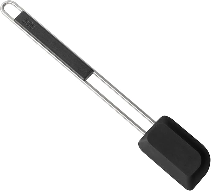 Kuhn Rikon Essential Scraper – Flexible Silicone Blade for Easy Food Transfer, Cleaning & Spreading – Comfortable Handle
