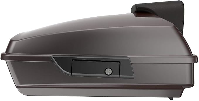 Advanblack Road Glide Tour Trunk Pack Sumatra Brown Razor Tour Trunk Pack Backrest Pad for '97-'25 Harley Touring Road King Street Glide Electra Glide CVO models