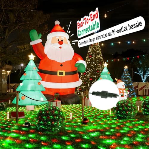 LitHome 21FT x 5FT Christmas Net Lights Outdoor Waterproof Connectable