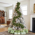Thiccywoov 9 ft Velvet Christmas Ball Garland Ornament, Green