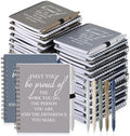 Honoson 50 Sets/100 Pcs Employee Notebook Pen Gifts, Chic Color