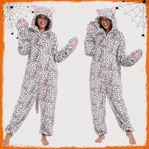 Adult Onesie Pajamas Animal One Piece Costume Halloween Cosplay for Women Men