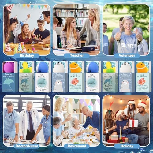 25 Sets Positive Gifts Animal Birthday Party Favors with Support Boxes