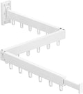 HEILAIYI Clothes Drying Rack,Laundry Drying Rack,Wall Mounted Clothes Rack,Laundry Rack Wall Mount,Folding Retractable Collapsible Drying Rack Clothing (Three-Poles,Loop Hooks,White)