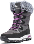HOBIBEAR Women's Waterproof Winter Snow Boots Lightweight Warm Faux Fur Lined Mid-Calf Booties