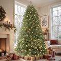 SHareconn 6ft Prelit Artificial Classic Spruce Christmas Tree