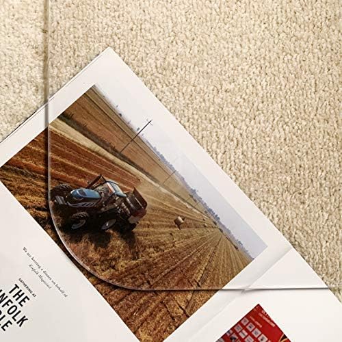 2Pack Crystal Clear 1/5" Thick 54" x 32" Heavy Duty Hard Chair Mat, Can be Used on Carpet or Hard Floor