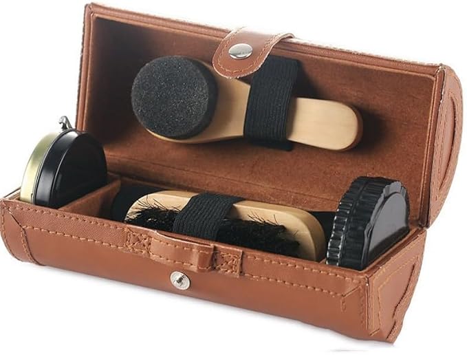 Shoe Polish Brush Set Shoes Travel Hotel Care Shine