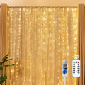 Brightown 300 LED Fairy Curtain Lights, 9.8ft x 9.8ft Curtain String Lights