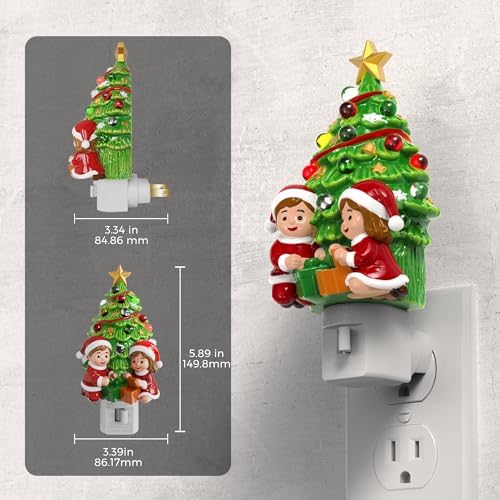 L LOHAS Christmas Tree & Snowman Night Light